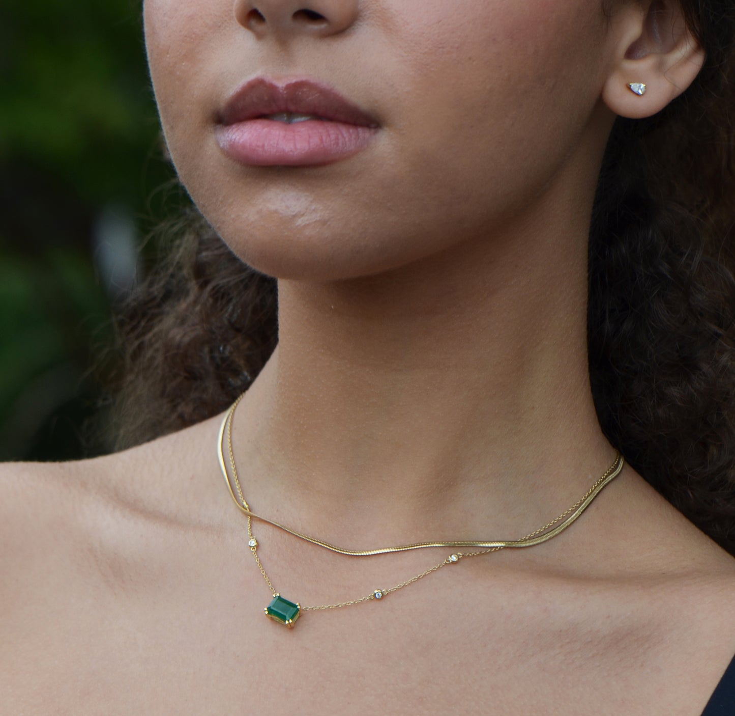 Green Emerald Necklace